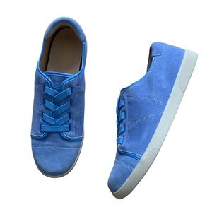 Vionic Jean Suede Lace Up Sneakers - Blue, Size 10 US